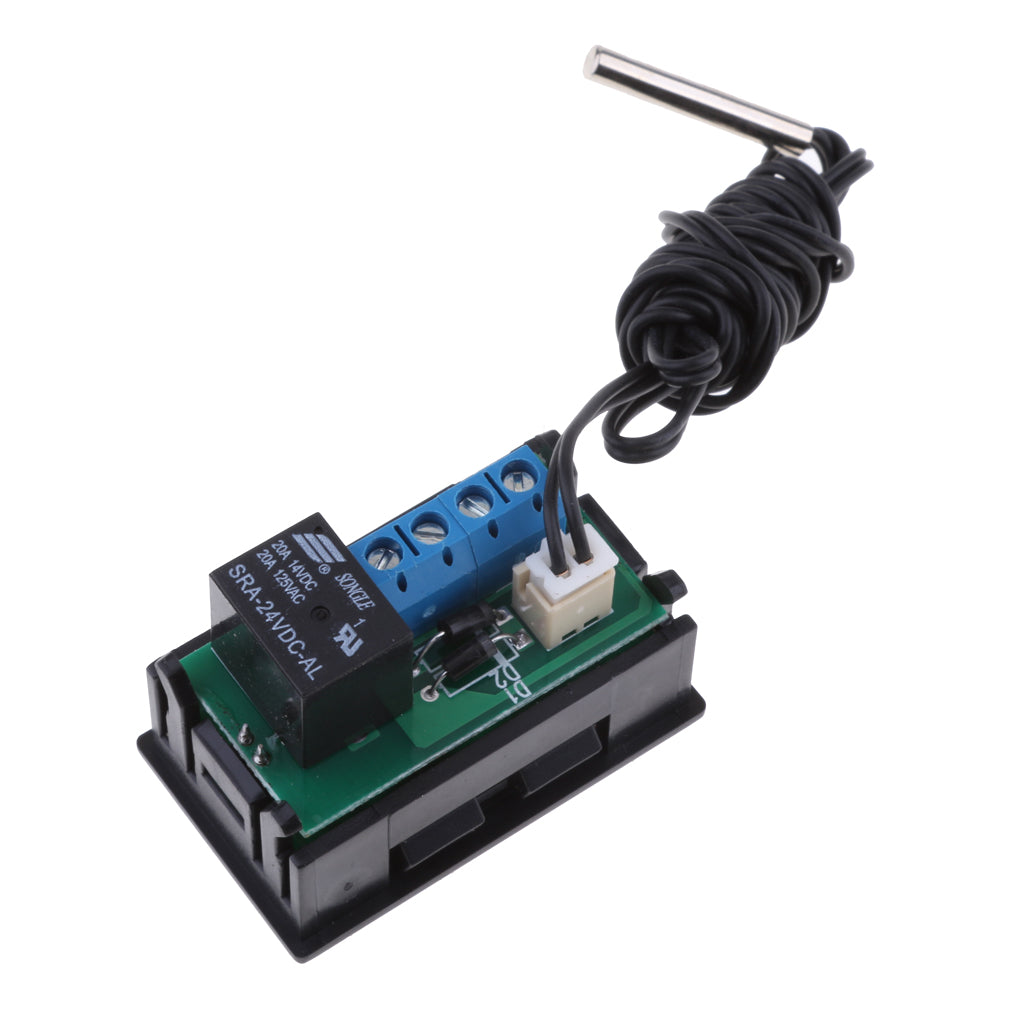 Digital Temperature Meter Probe Thermostat Thermometer Control Switch 24V