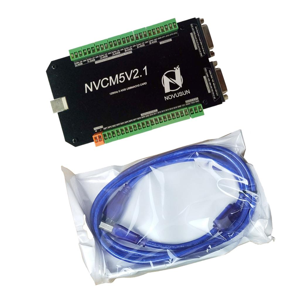 USB MACH3 125Khz Motion Controller Card Breakout Board for CNC Engraving 5 Axis