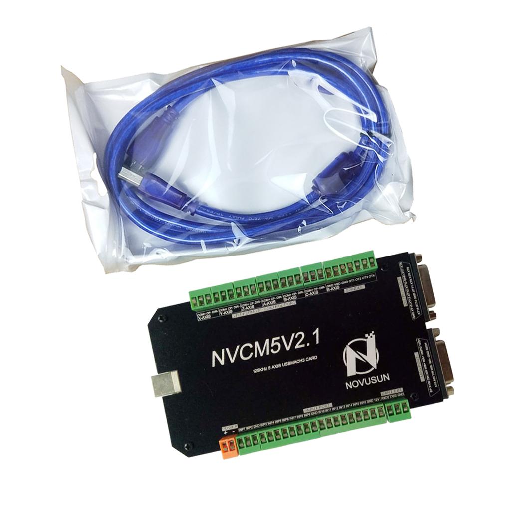 USB MACH3 125Khz Motion Controller Card Breakout Board for CNC Engraving 5 Axis