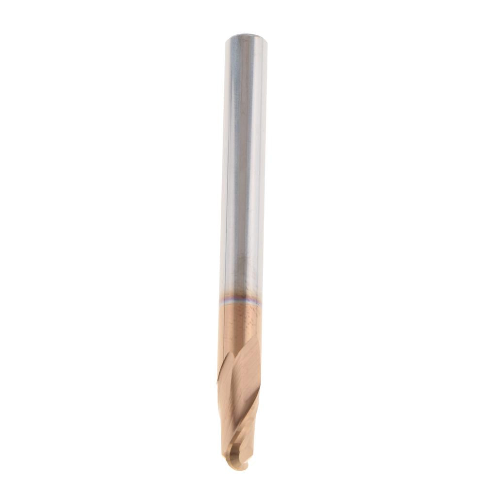HRC55 Tungsten Carbide Coated Ball Nose End Mill CNC Tool Radius 2.5mm