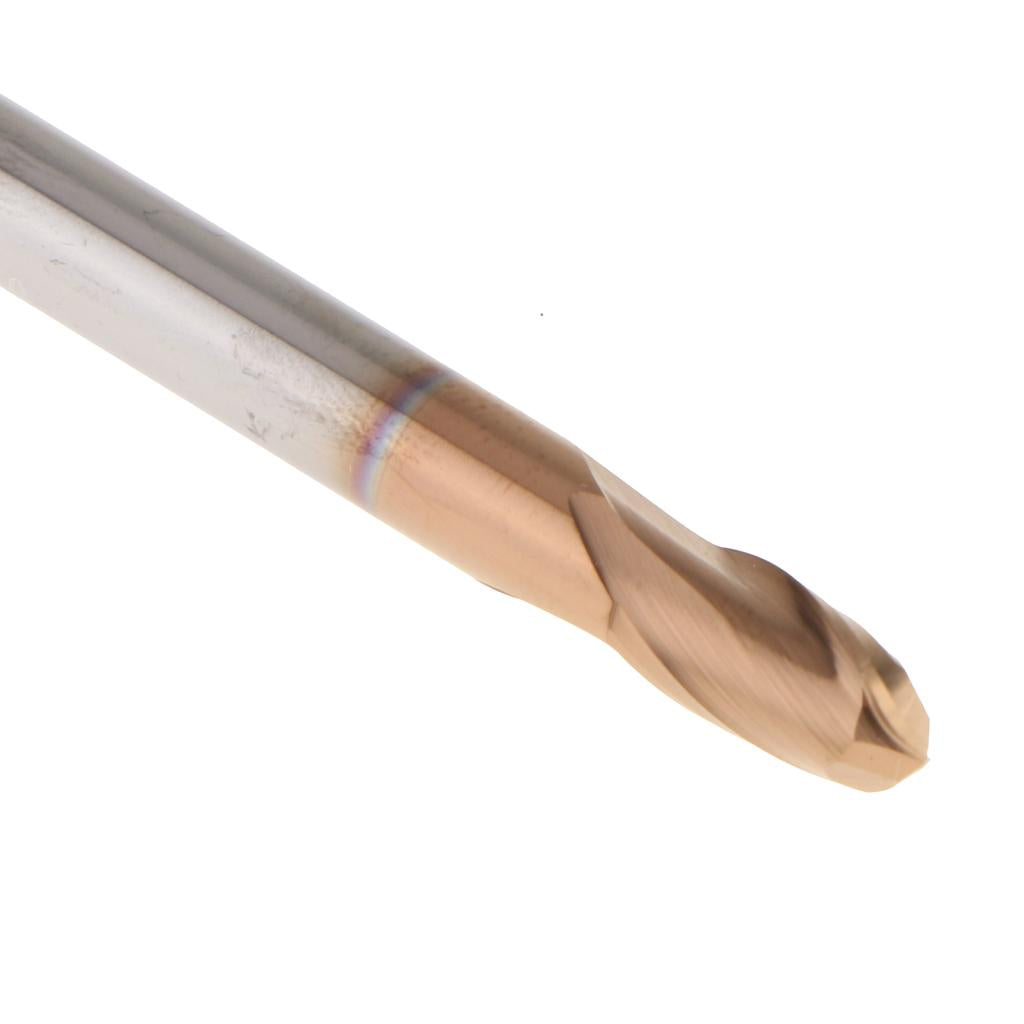 HRC55 Tungsten Carbide Coated Ball Nose End Mill CNC Tool Radius 2.5mm