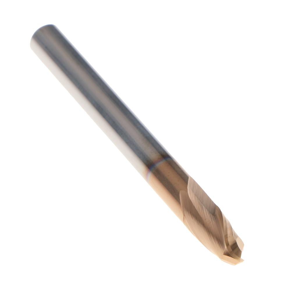 HRC55 Tungsten Carbide Coated Ball Nose End Mill CNC Tool Radius 2.5mm