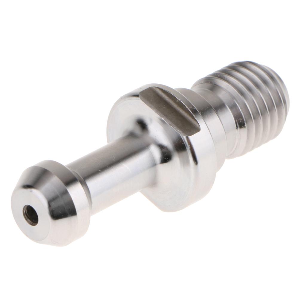 20CrMnTi CNC BT40 45 Degree Pull Stud Retention Knob Bolt Silver 60mm Length