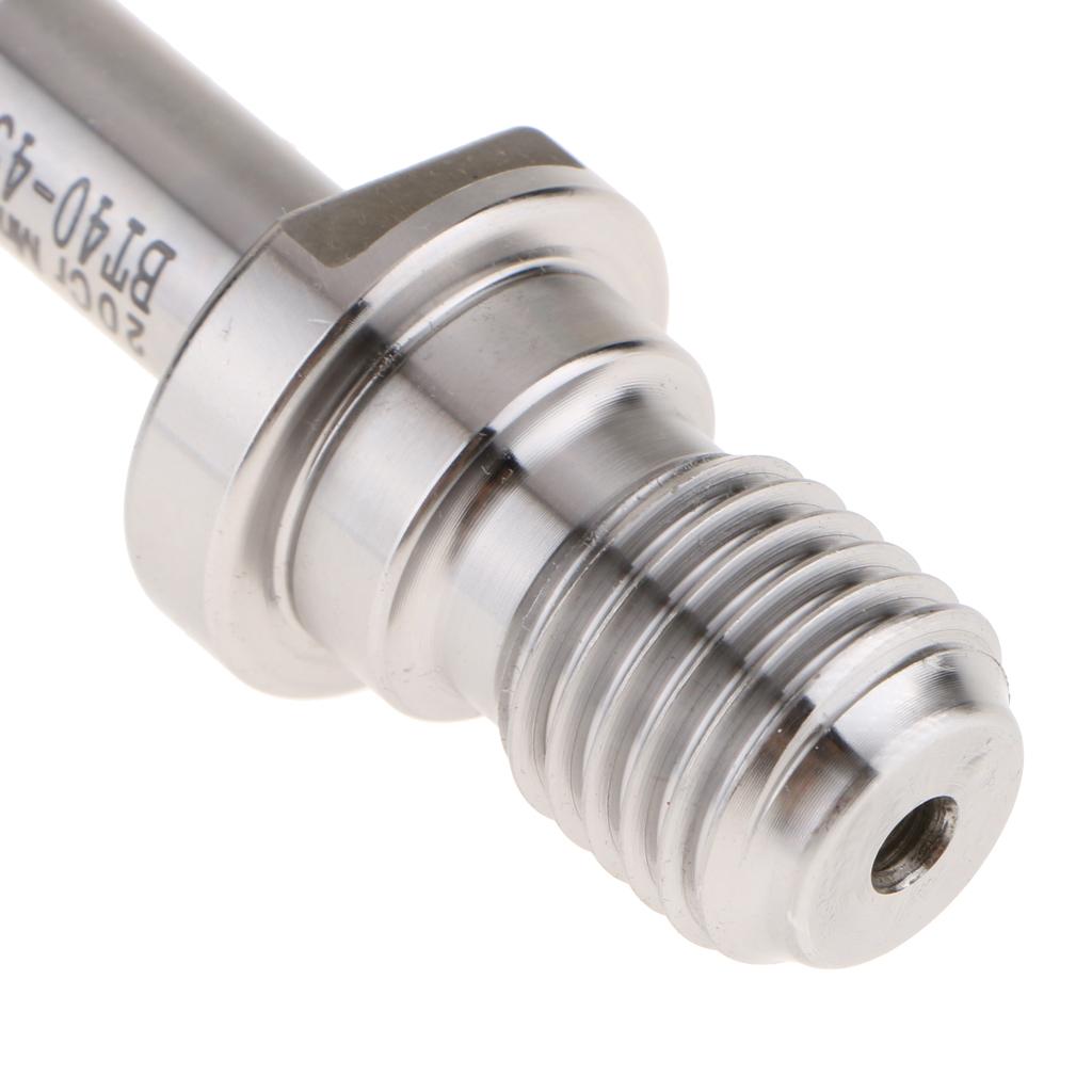 20CrMnTi CNC BT40 45 Degree Pull Stud Retention Knob Bolt Silver 60mm Length