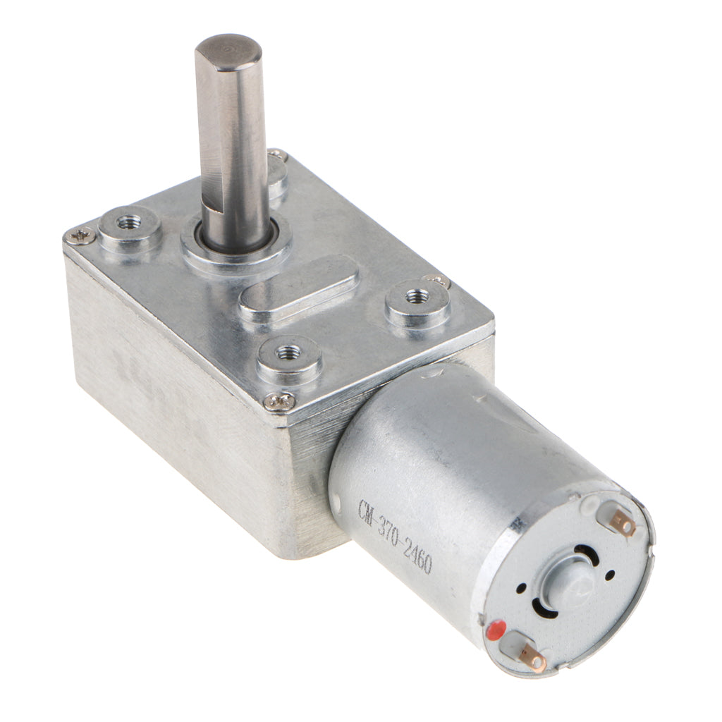 Self-Lock High Torque Turbine Worm Electric Geared Motor DC 6V 24mm 6V-10RPM