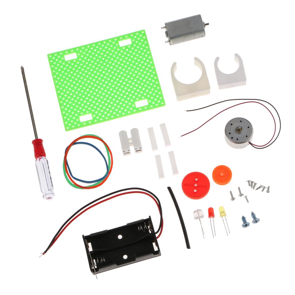 DIY Technology Science Kits Electric Motor Kit Smart Car Assembly Model Toy