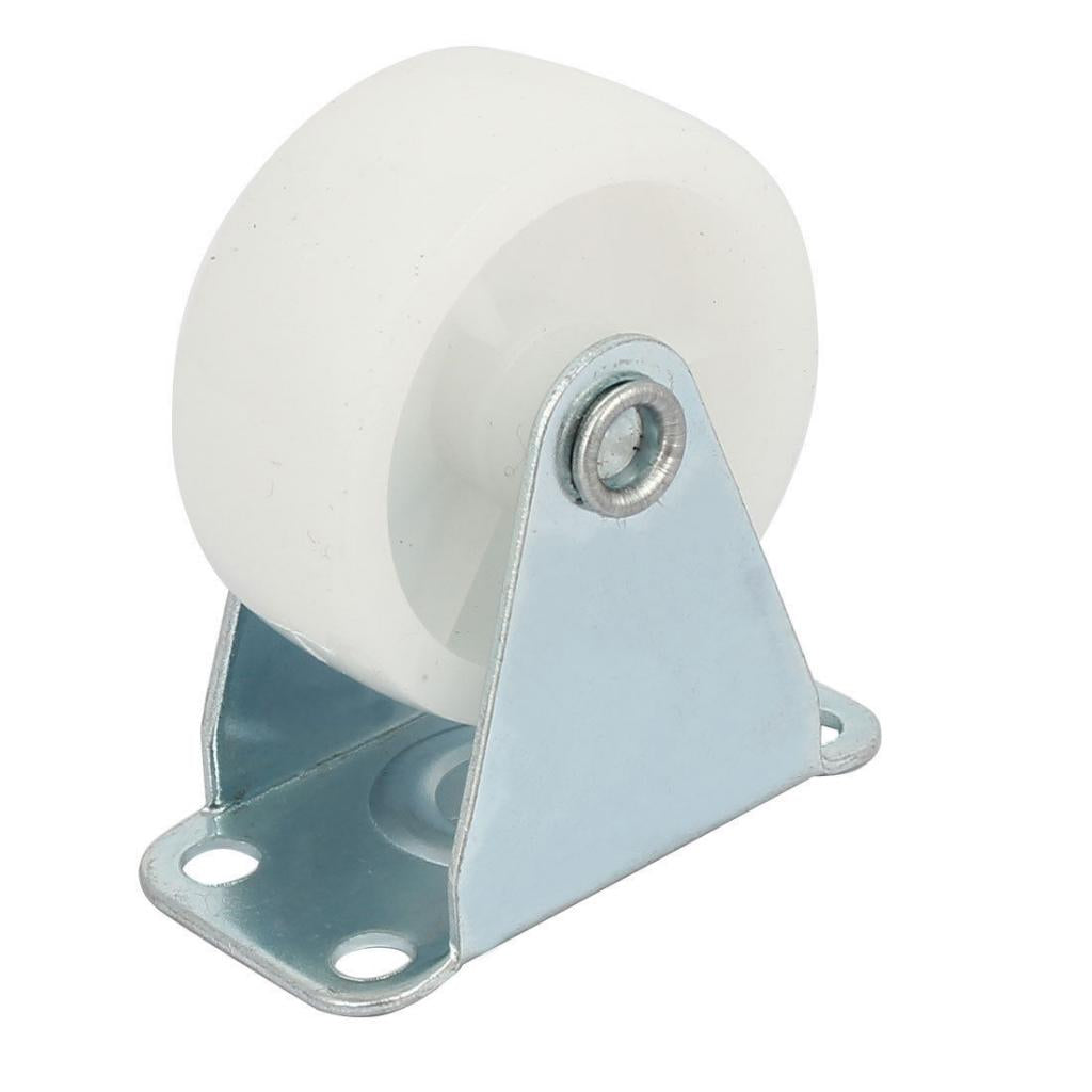 4 Pieces Dia PP Single Wheel Top Plate Trolley Caster Pulley