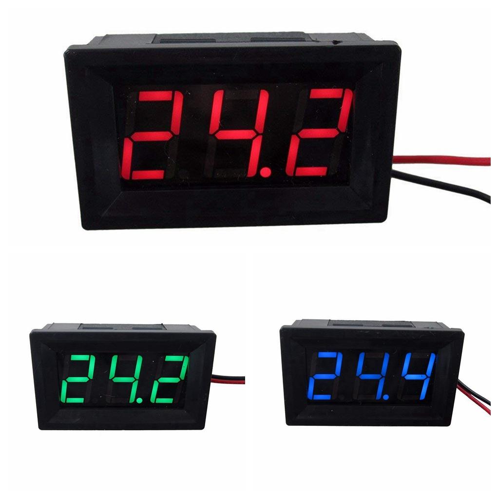 Mini DC 5V-120V Voltmeter LED Panel 3-Digital Display Voltage Meter Red