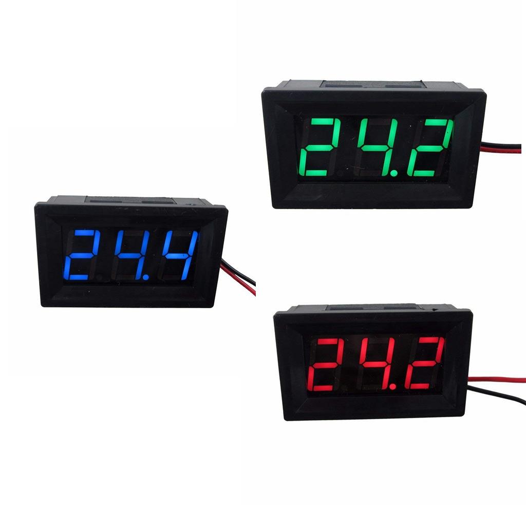 Mini DC 5V-120V Voltmeter LED Panel 3-Digital Display Voltage Meter Red