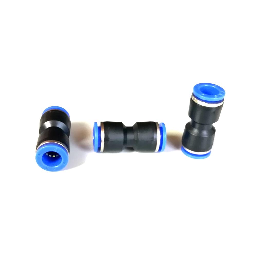 3 PCS Pneumatic Push in Connect Fitting Tube Straight Union Coupler 12mm