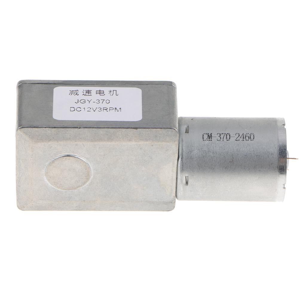 DC12V Metal Turbo Worm Gear Speed Reducer Motor Geared Motor 3-55rpm 76.8x32x25.2mm 10rpm