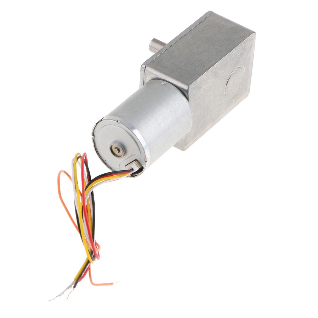 DC 12V Reversible High Torque Turbo Worm Geared Motor Self-Locking 150RPM