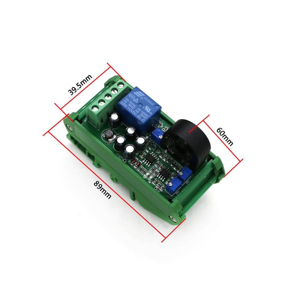 AC Current Detection Module 0-20A Range Linear Adjustable Switching Output