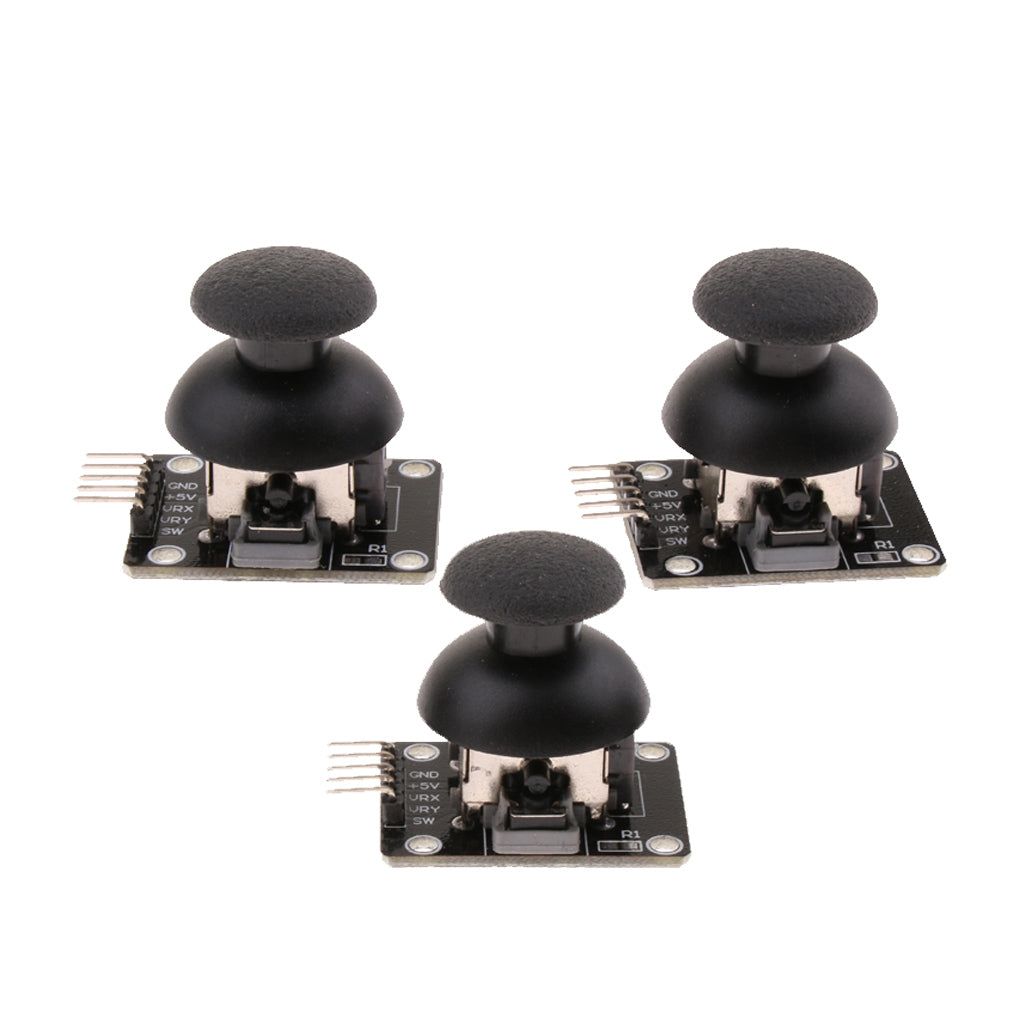 3 Pieces 10K Two Axis Mini Joystick Potentiometer Switch with Cap