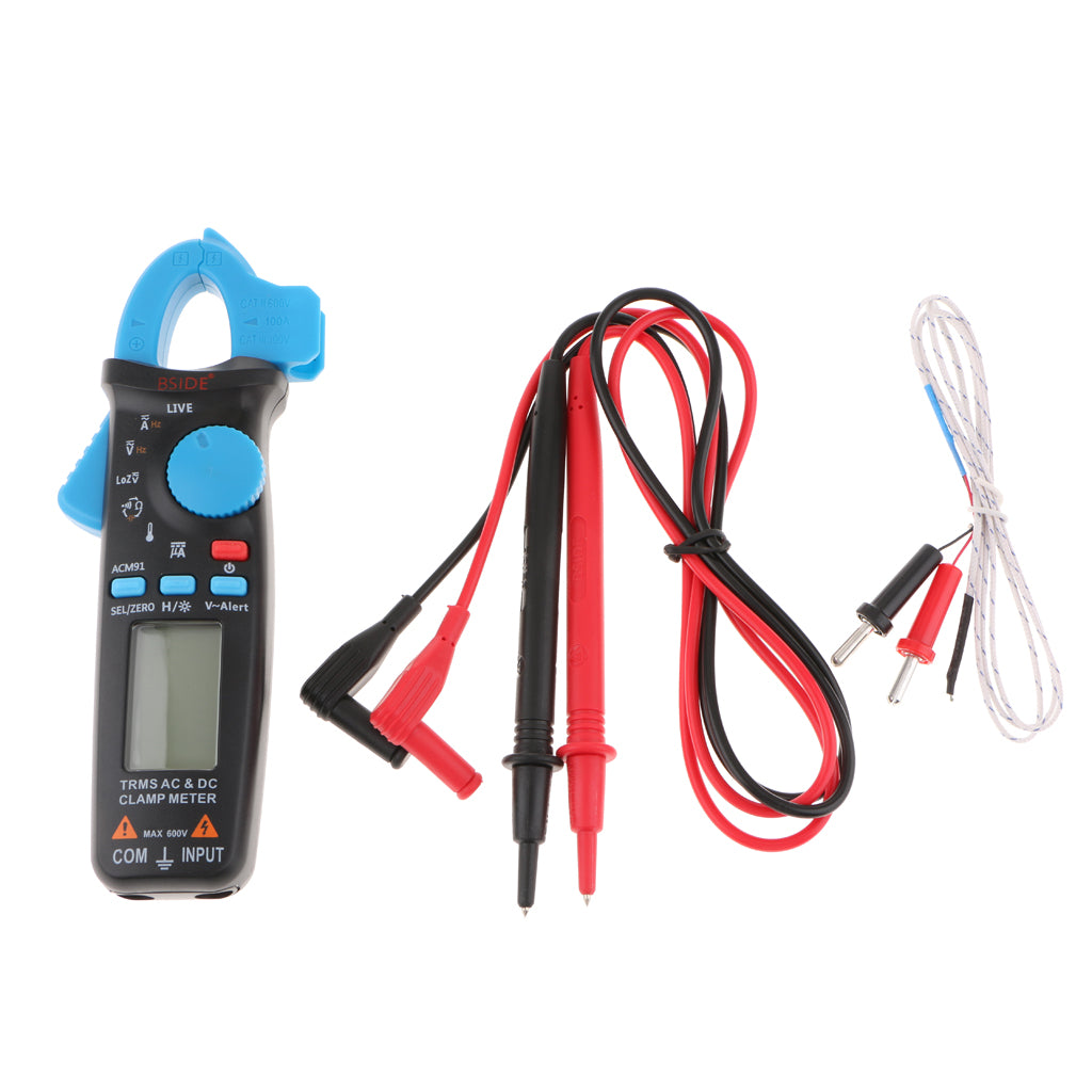 Digital Clamp Meter Multimeter AC/DC Voltmeter Current Resistance Tester RMS