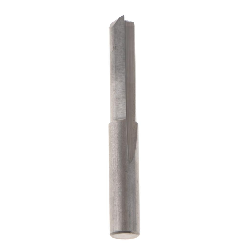 6mm Shank Double Flutes CNC Router Bits Straight Engraving Cutters 22mm