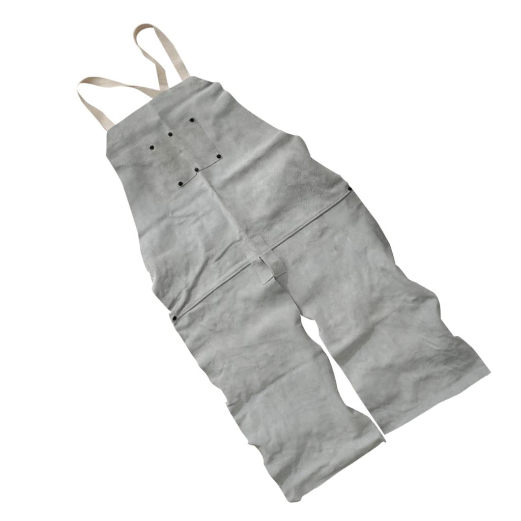 Welder Apron Heat Insulation Welding Artificial Cowhide Leather Natural
