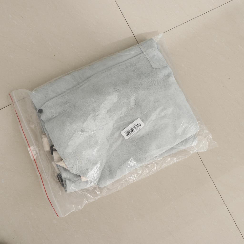 Welder Apron Heat Insulation Welding Artificial Cowhide Leather Natural