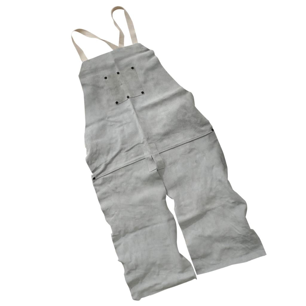 Welder Apron Heat Insulation Welding Artificial Cowhide Leather Natural