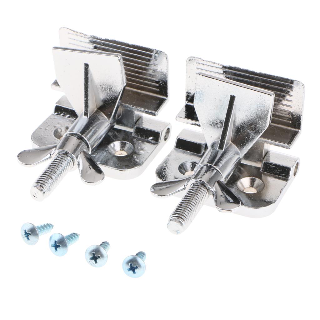2Pcs Silk Screen Printing Metal Butterfly Hinge Clamp