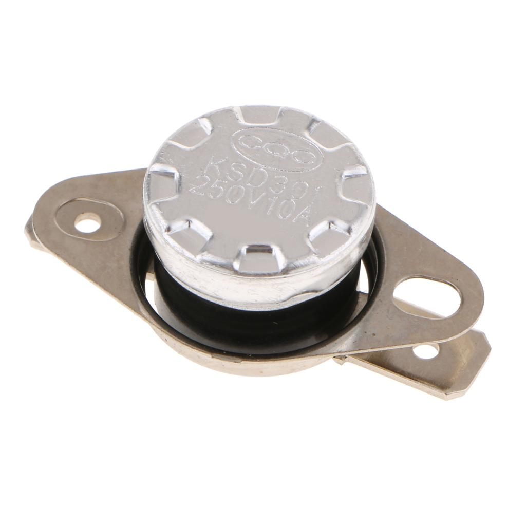 5 Pieces KSD301 40-65 Celsius Normal Open Temperature Switch 10A 250V 40℃