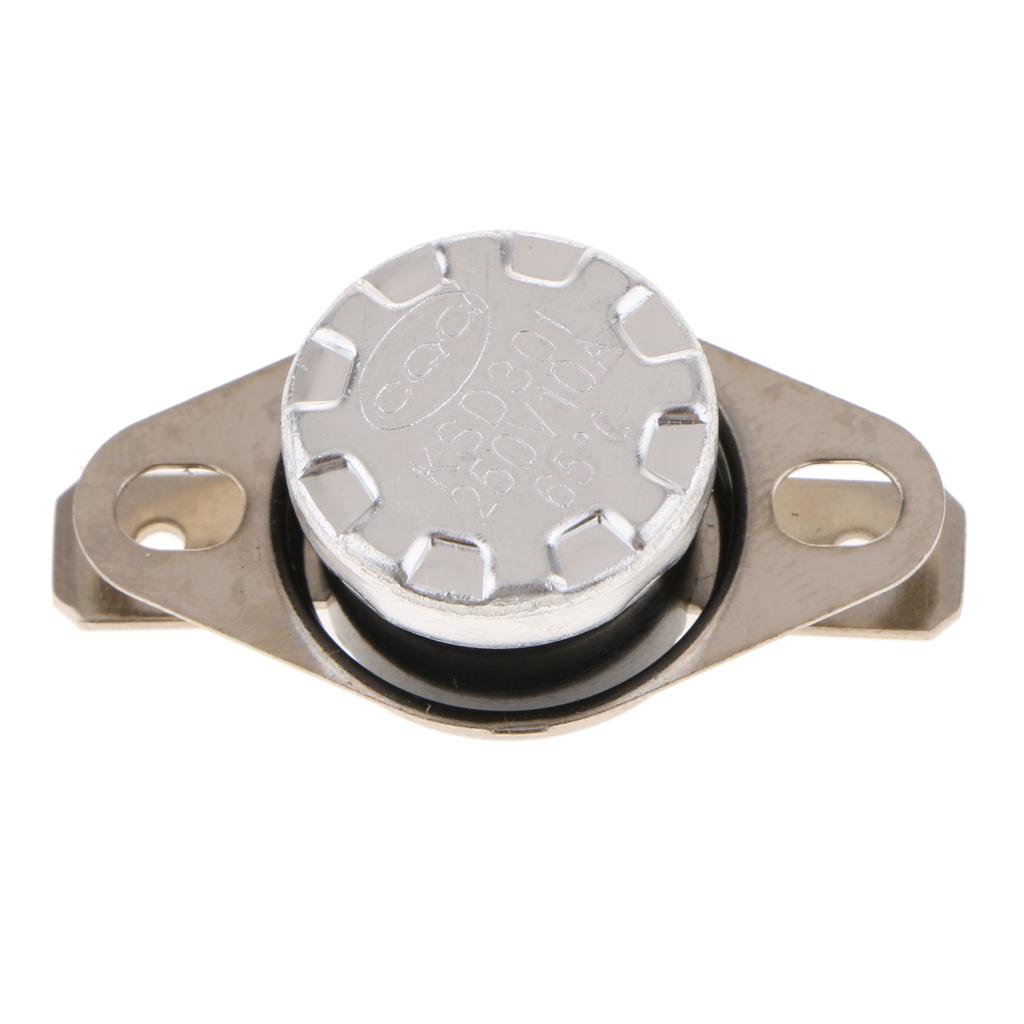 5 Pieces KSD301 40-65 Celsius Normal Open Temperature Switch 10A 250V 65℃
