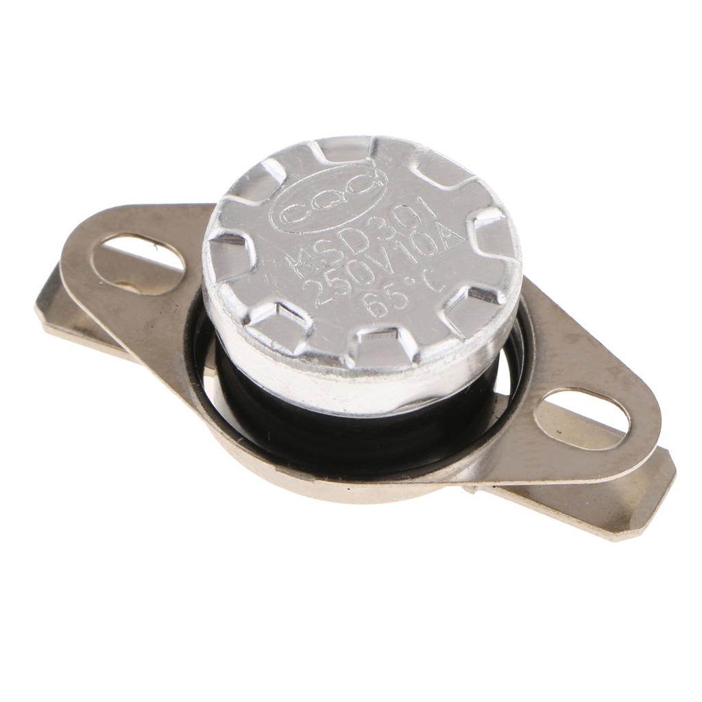 5 Pieces KSD301 40-65 Celsius Normal Open Temperature Switch 10A 250V 65℃