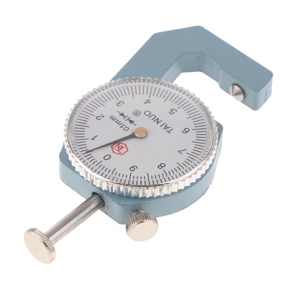 Dial Thickness Gauge Tester 0-10mm / 0-20mm Pointed / Flat Head Metal 0-10 Pointed