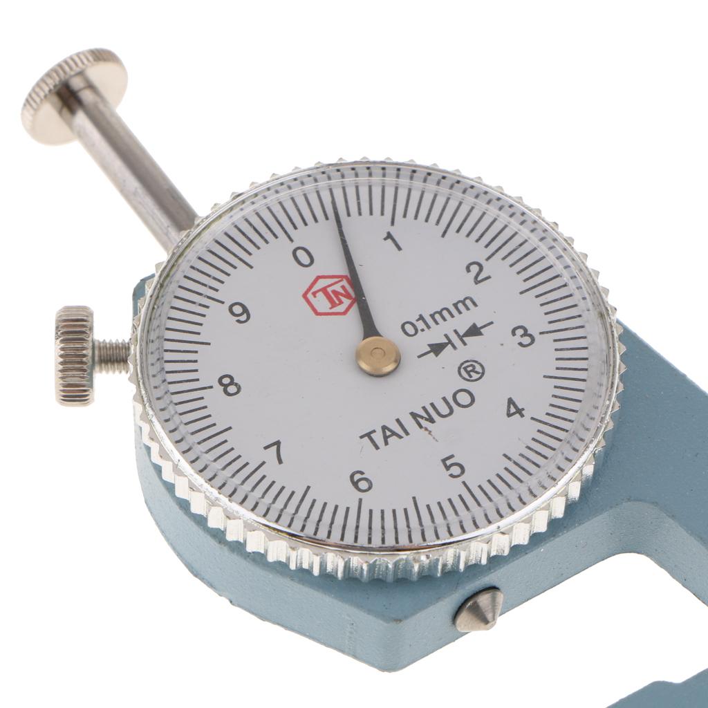 Dial Thickness Gauge Tester 0-10mm / 0-20mm Pointed / Flat Head Metal 0-10 Pointed