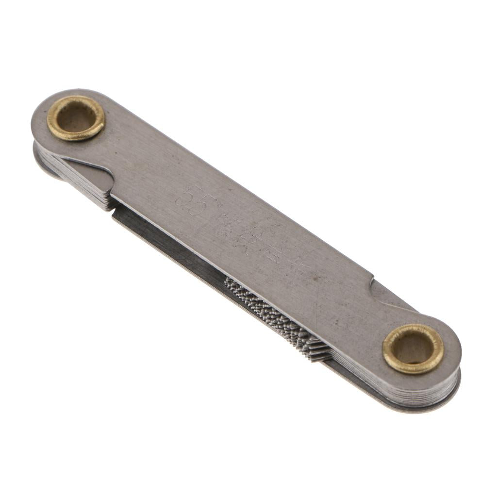 20 Leaves Screw Thread Screw Pitch Cutting Gauge Measuring Tool 55 Degree