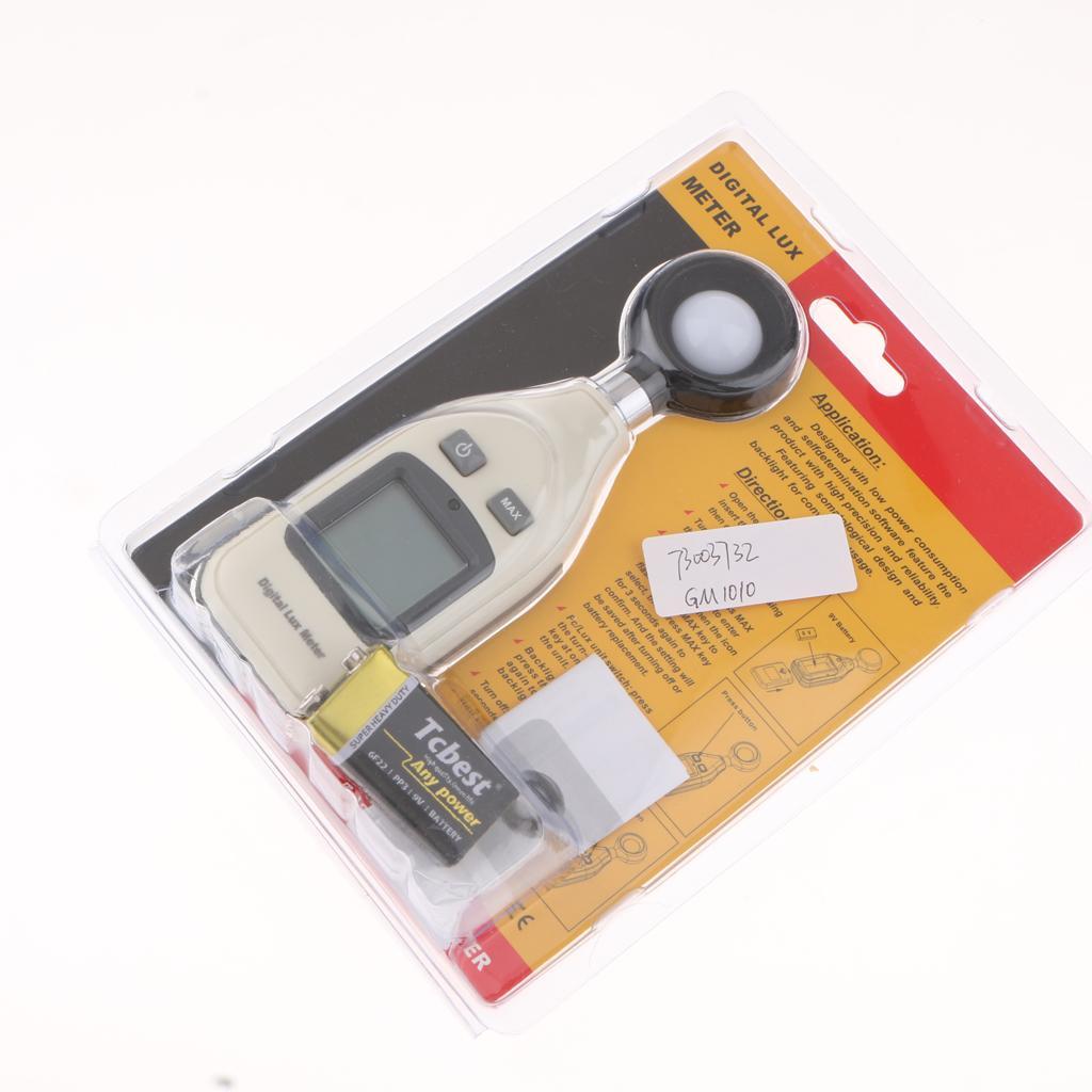 GM1010 Digital Light Lux Meter Luminometer Photometer 0~200000Lux/0~18500Fc