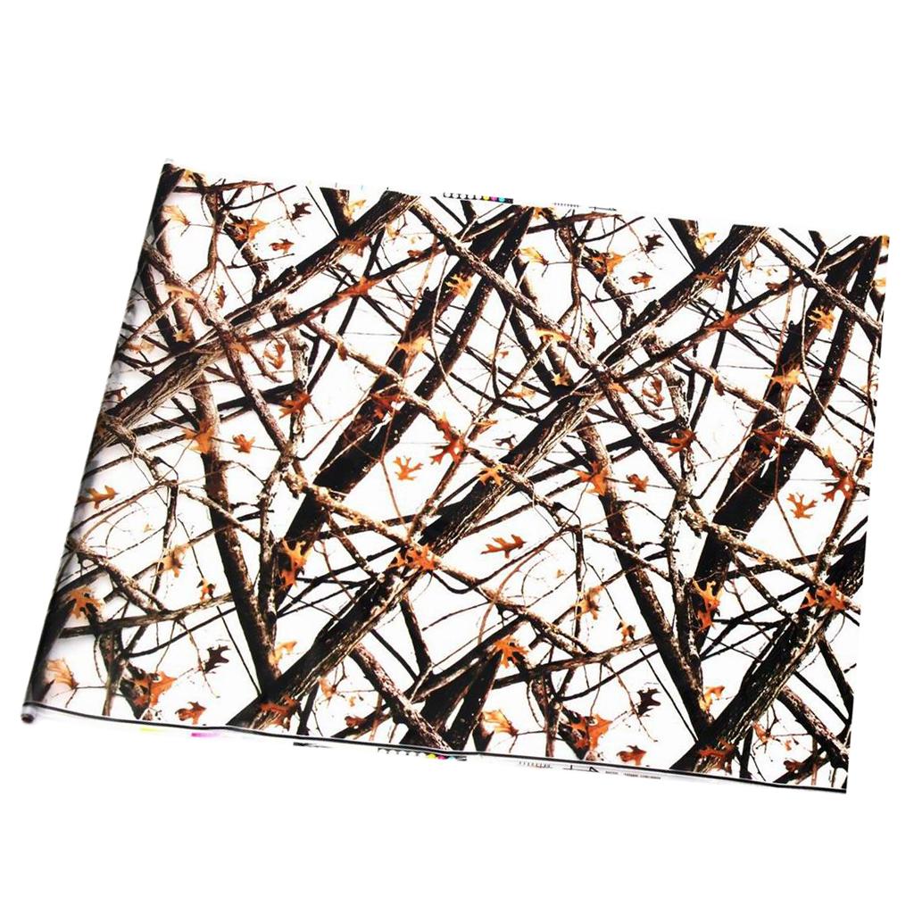 Winter Woods Brush Snow Hydrographic Water Transfer Film Hydro Dip 0.5x2m