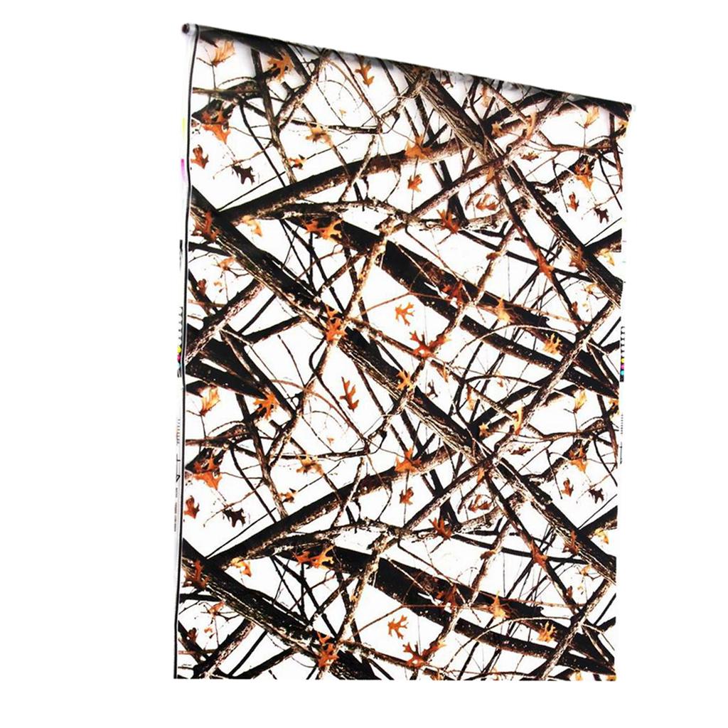Winter Woods Brush Snow Hydrographic Water Transfer Film Hydro Dip 0.5x2m