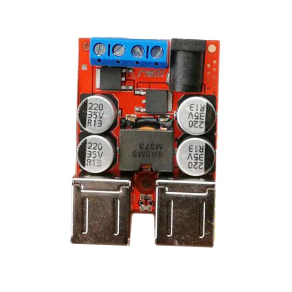 DC8V-35V to-5V 8A Power Module 4-Port USB Output Car Charger