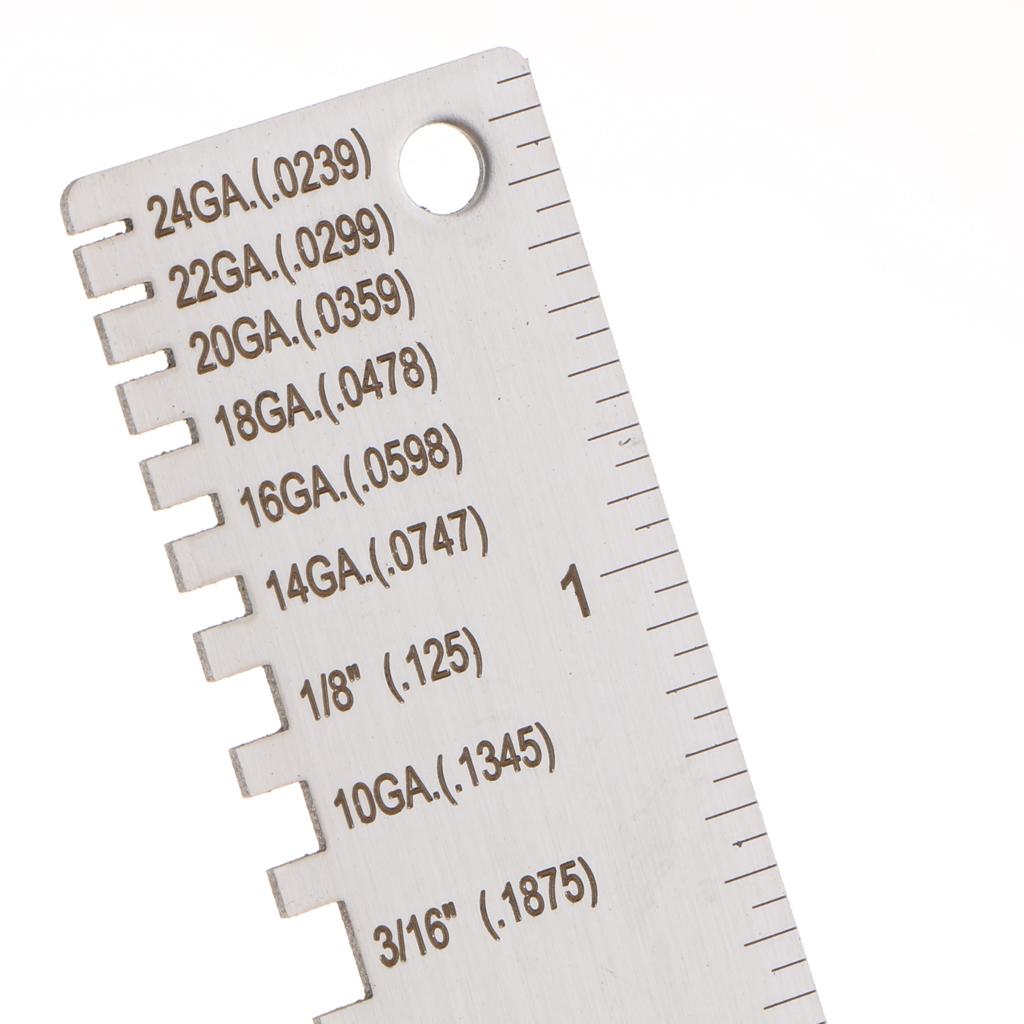 Thickness Gauge Fillet Weld Ruler Weld Seam Tester Weld Thickness Ruler Tool