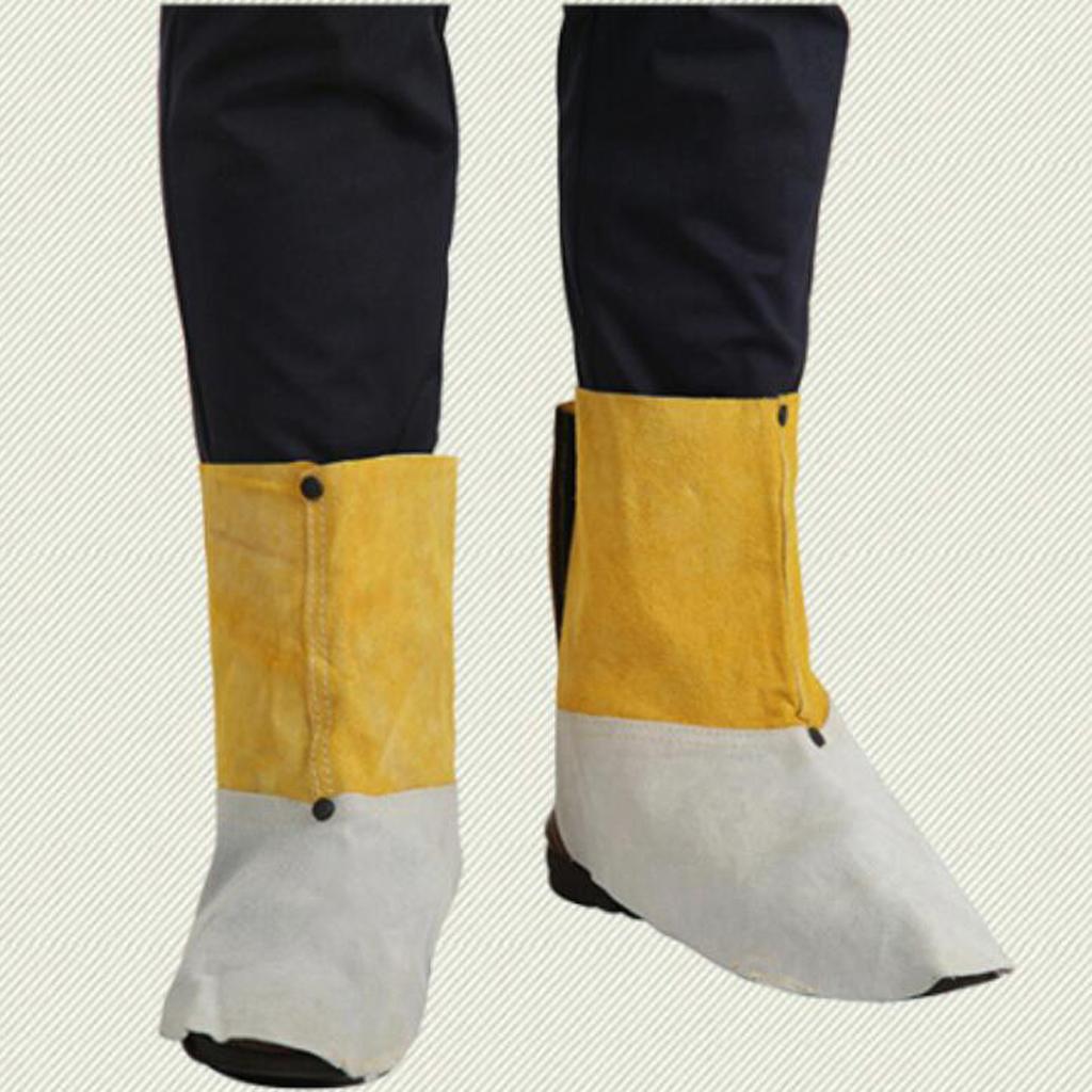 1 Pair Shoes Cover Welding Protective Gear Flame Resistant Leg Protector