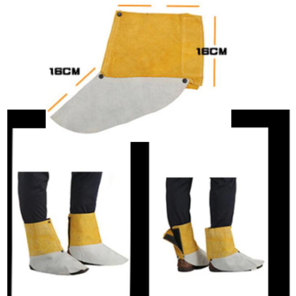 1 Pair Shoes Cover Welding Protective Gear Flame Resistant Leg Protector