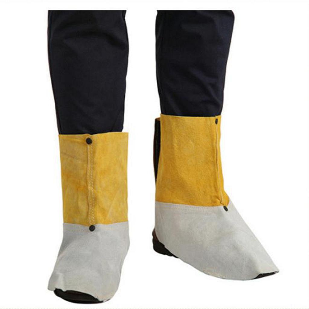 1 Pair Shoes Cover Welding Protective Gear Flame Resistant Leg Protector