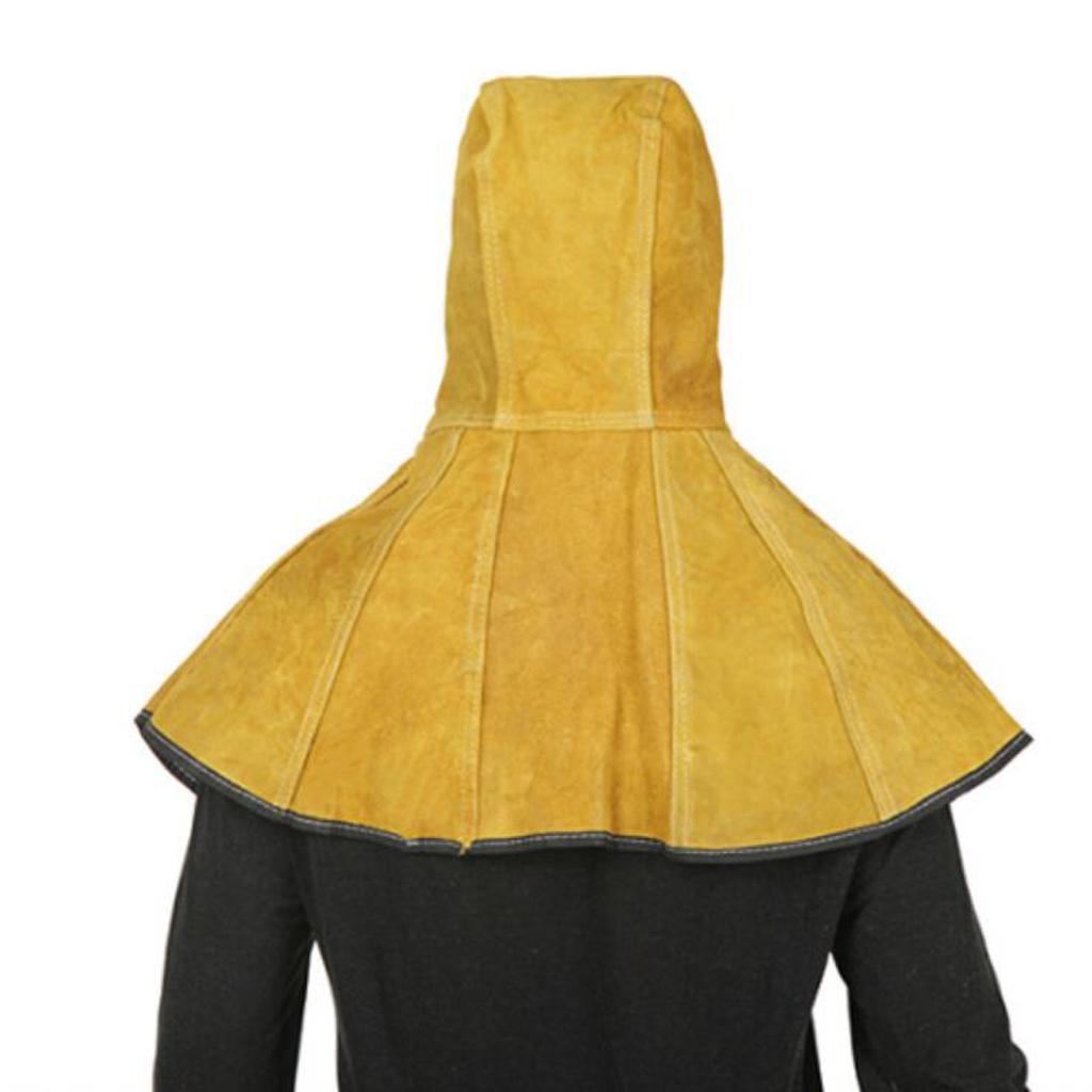 Cowhide Leather Welding Hat Welder Head Protective Gear Working Cap L