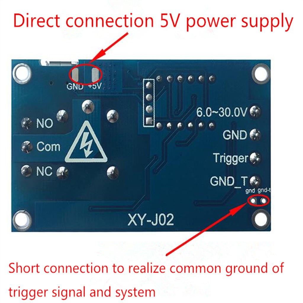 6-30V Adjustable Relay Timer Cycle Module Switch Trigger Time Delay Circuit