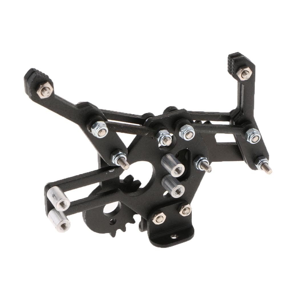 Manipulator Mechanical Arm Paw Gripper Clamp Kit For Robot Black