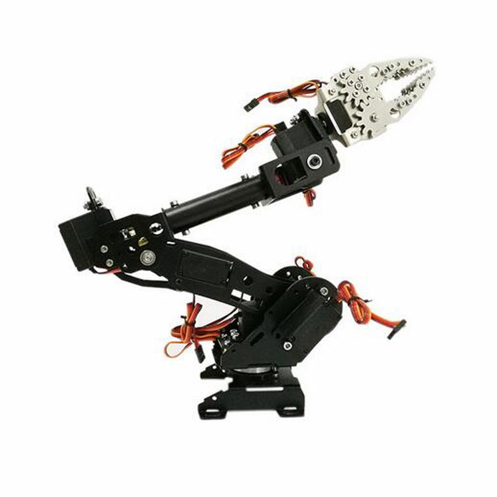 Stainless Steel 8DOF 8 Degrees of Freedom DIY Mechanical Robot Arm Claw Kit