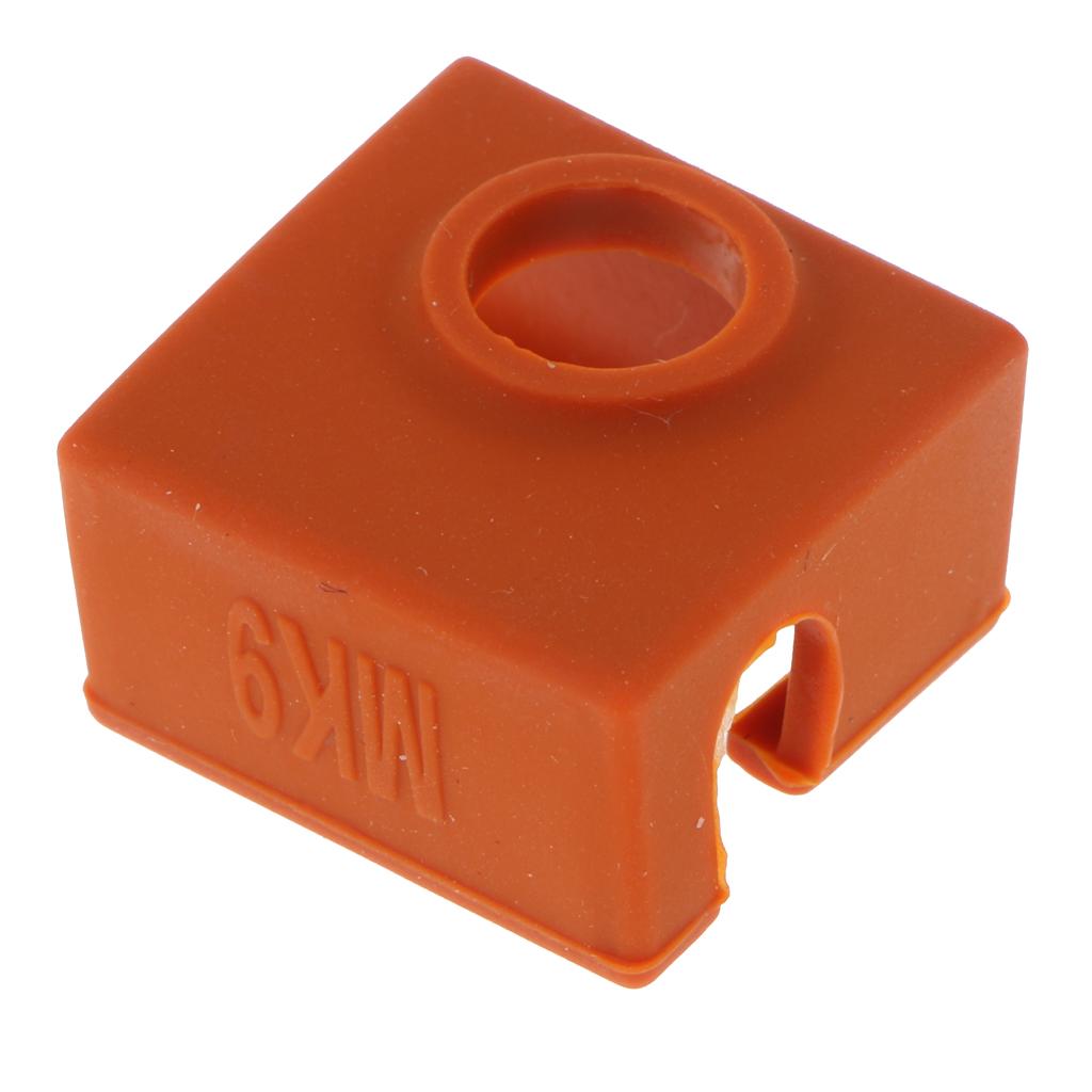 Hotend Silicone Case High Temp Resistant 280 for 3D Printer MK7/8/9 Brown
