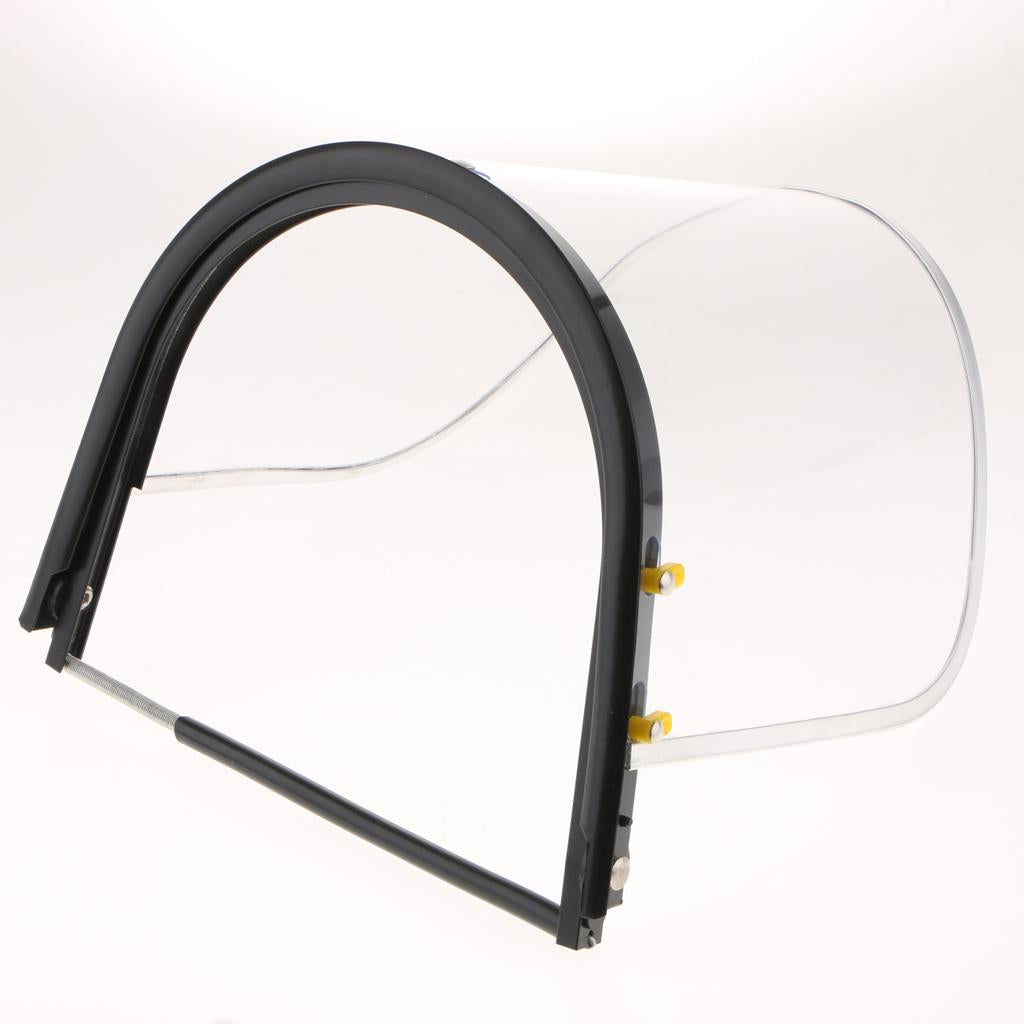 Bionic Face Shield with Clear Polycarbonate Visor and Anti-Fog/Hard Coat PVC face screen