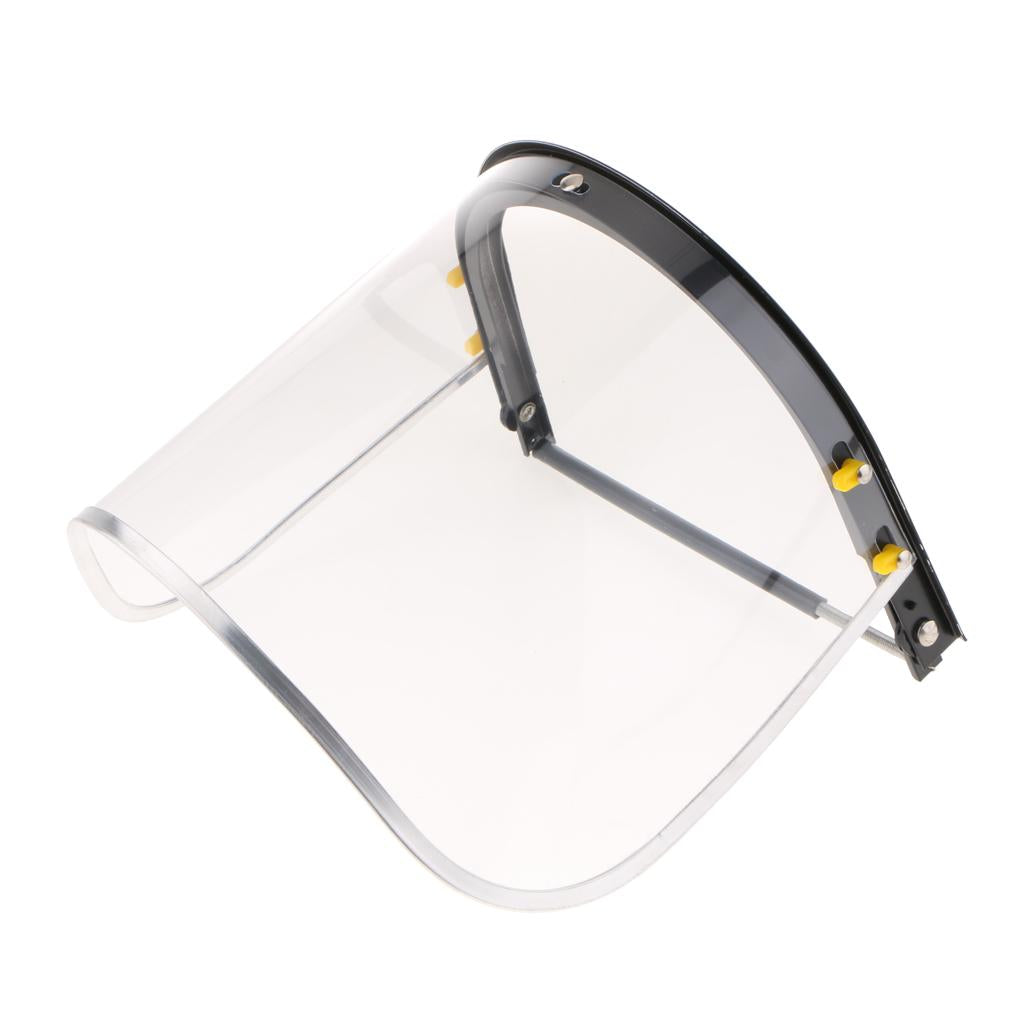 Bionic Face Shield with Clear Polycarbonate Visor and Anti-Fog/Hard Coat PVC face screen