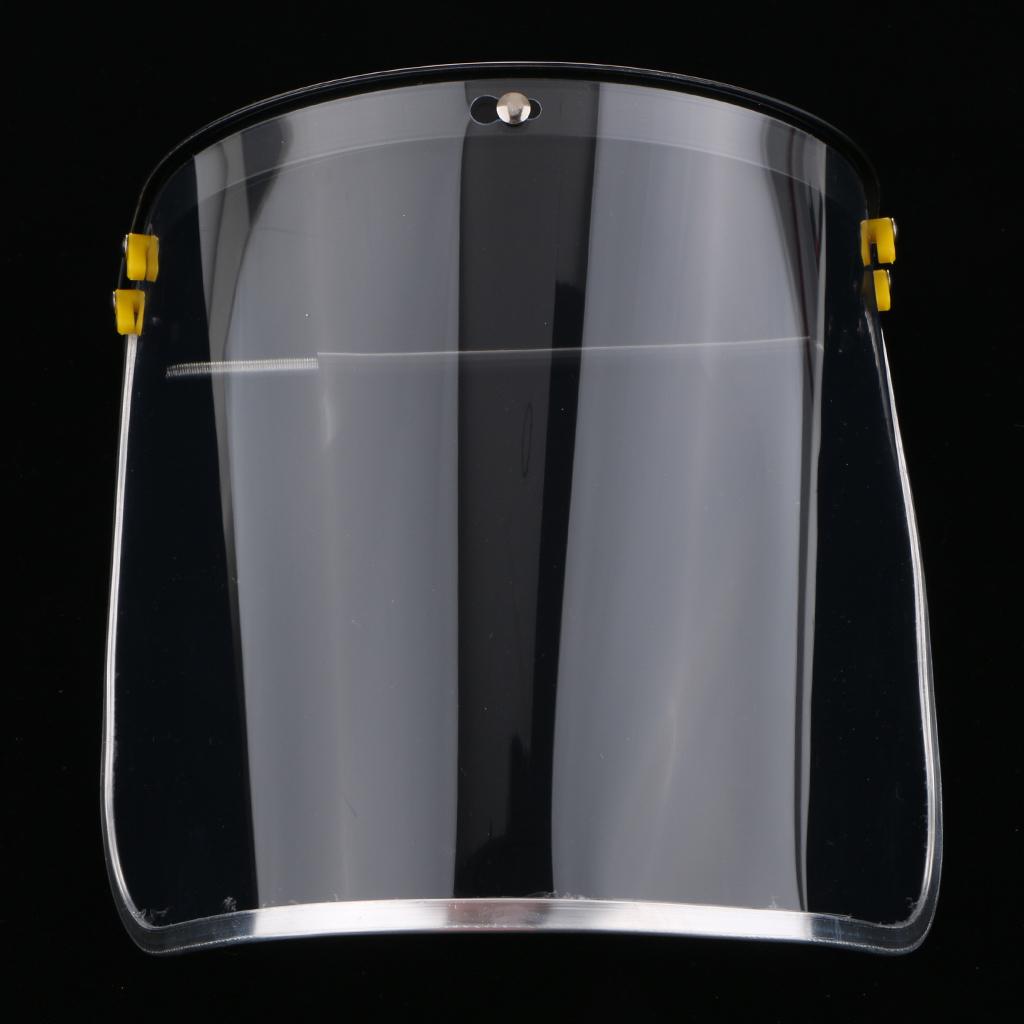 Bionic Face Shield with Clear Polycarbonate Visor and Anti-Fog/Hard Coat PVC face screen