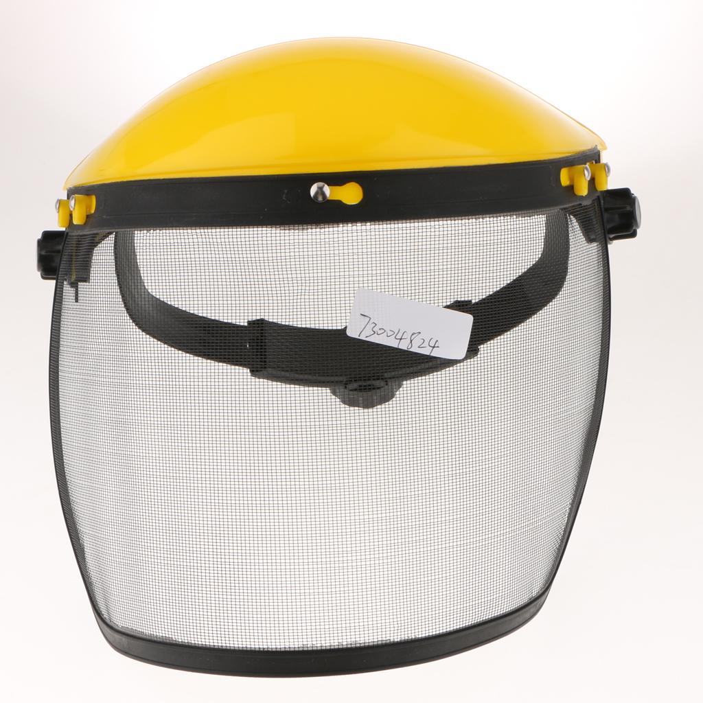 Steel Mesh Face Shield with Adjustable Mesh Visor for Weeding Sawing Wood