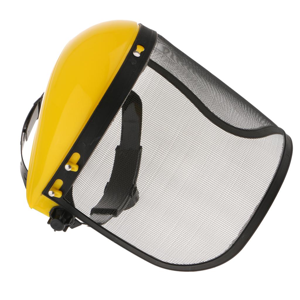 Steel Mesh Face Shield with Adjustable Mesh Visor for Weeding Sawing Wood