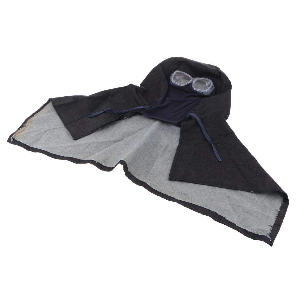 High Quality Dust Hood Protective Cover Head / Neck Protection Welder Hat With glasses