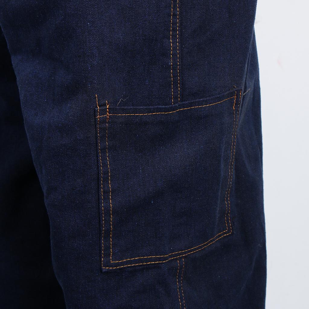 Jeans Jumpsuit Working Uniform Electric Steam Welding Suit Medium 170-175